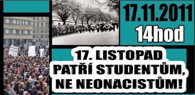 Ne rasismu: 17. listopad patří studentům, ne neonacistům!